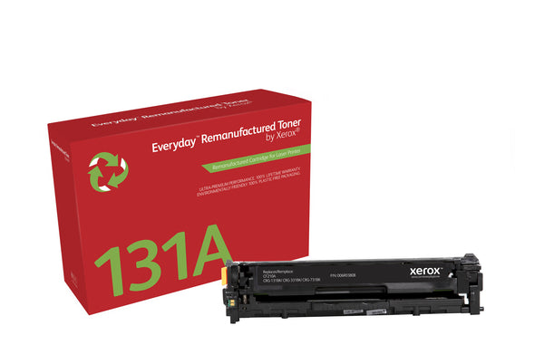Everyday™ Black Remanufactured Toner by Xerox compatible with HP 131A (CF210A), Standard capacity