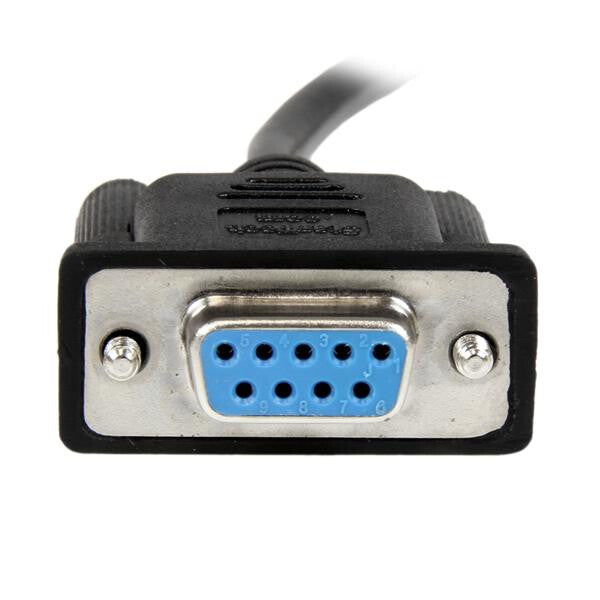 StarTech.com 2m Black DB9 RS232 Serial Null Modem Cable F/F - image 3