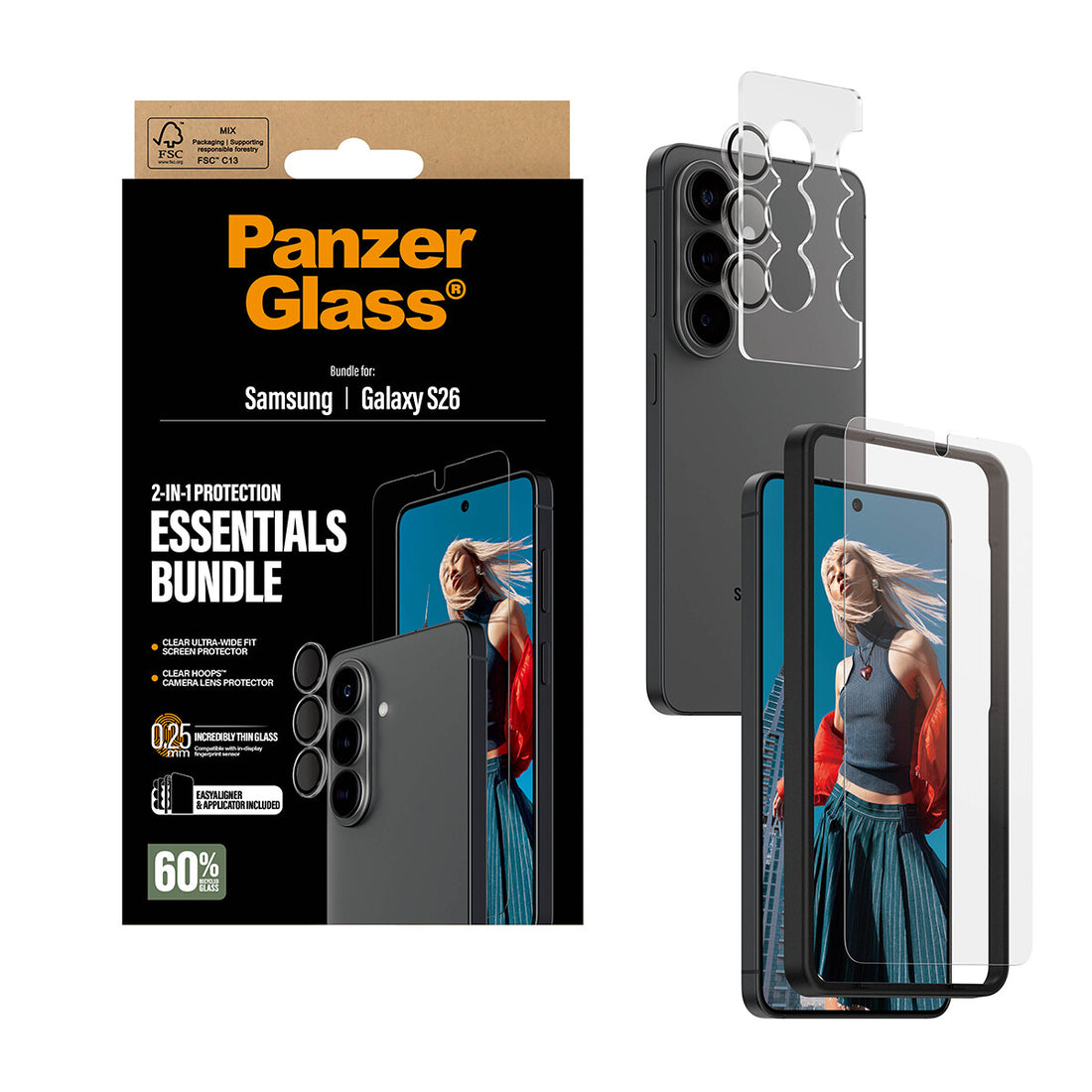 PanzerGlass 2-in-1 Hoops Bundle Samsung Galaxy S26 | Ultra-Wide Fit - image 5