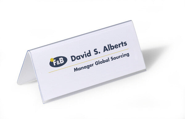 Durable 8050 sign holder/information stand Transparent - image 2