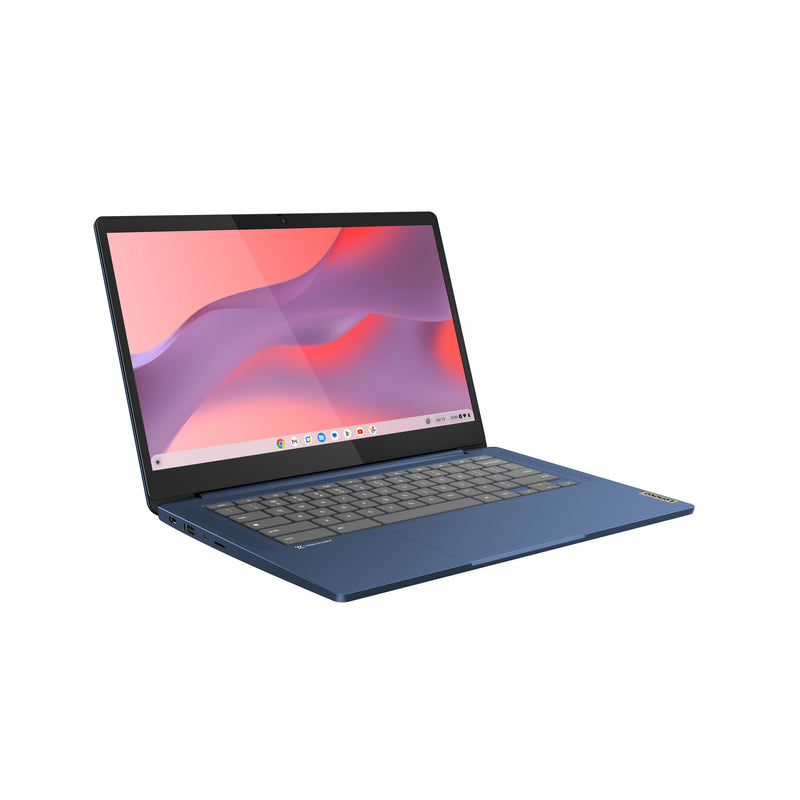 Lenovo IdeaPad Slim 3 Chrome 14M868 MediaTek Kompanio 520 Chromebook 35.6 cm (14") Full HD 4 GB LPDDR4x-SDRAM 64 GB eMMC Wi-Fi 6 (802.11ax) ChromeOS UK English Blue