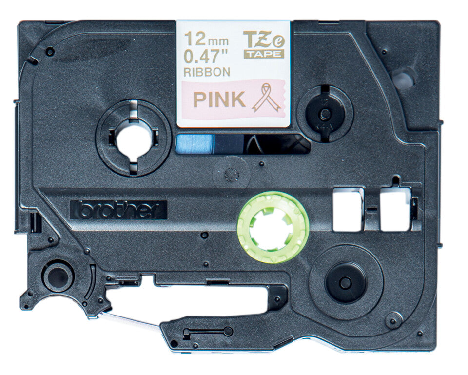 Brother TZE-RE34 label-making tape Gold on Pink - image 3