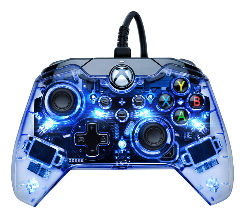 PDP Afterglow Black, Blue, Transparent USB Gamepad Analogue / Digital Xbox One, Xbox Series S, Xbox Series X