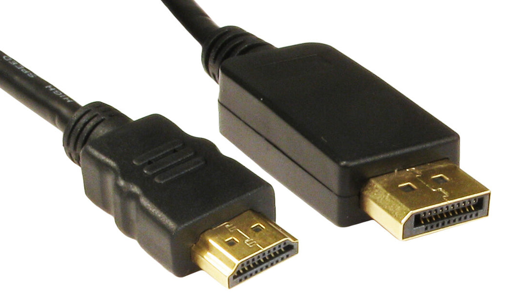 Cables Direct Display Port/HDMI, 3m DisplayPort Black | Back to the Office
