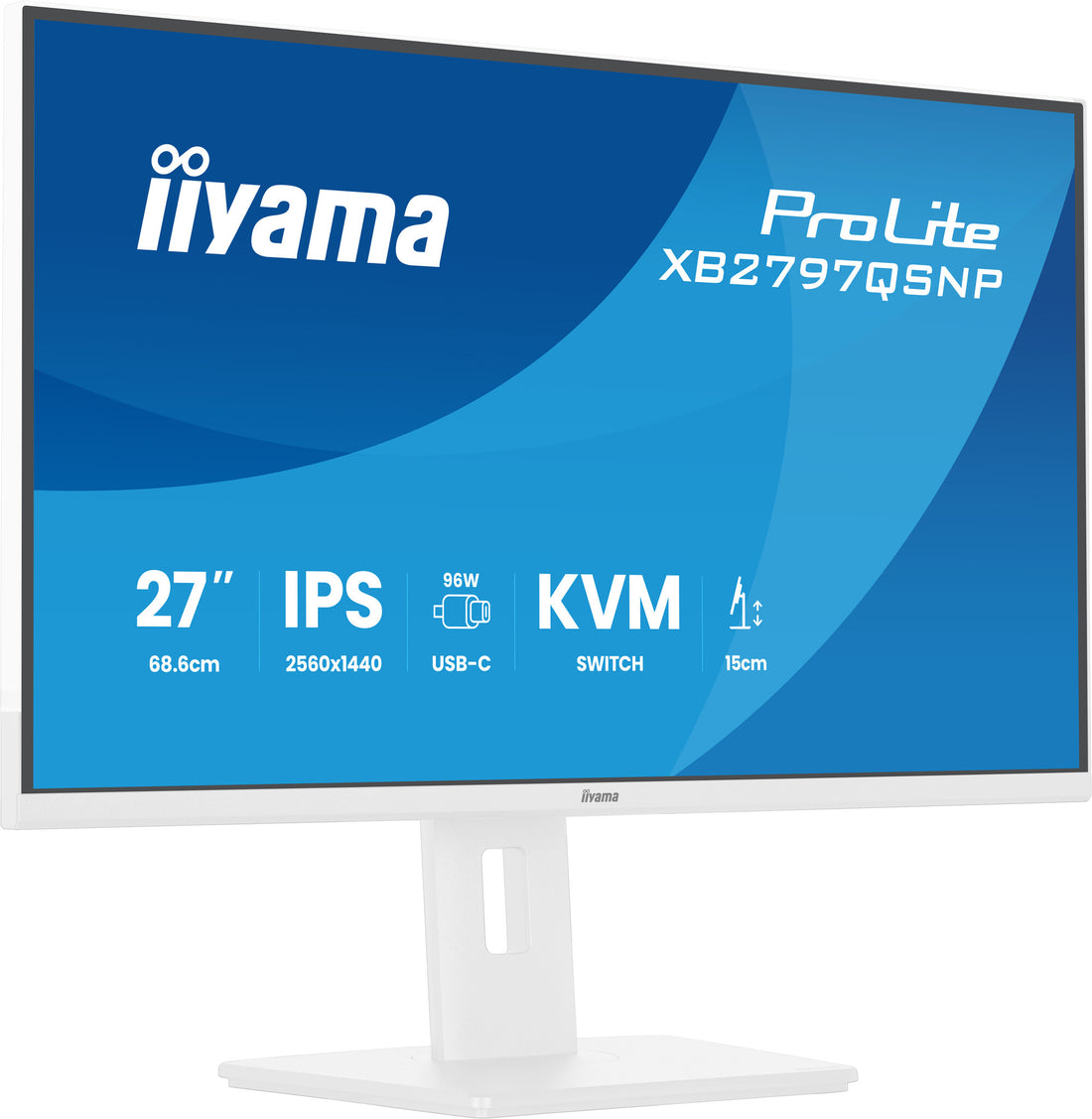 iiyama ProLite XB2797QSNP-W1 computer monitor 27" 2560 x 1440 pixels Quad HD LCD White - image 5