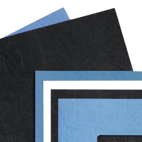 GBC LeatherGrain Binding Covers 250gsm with window A4 Blue (50) - image 7