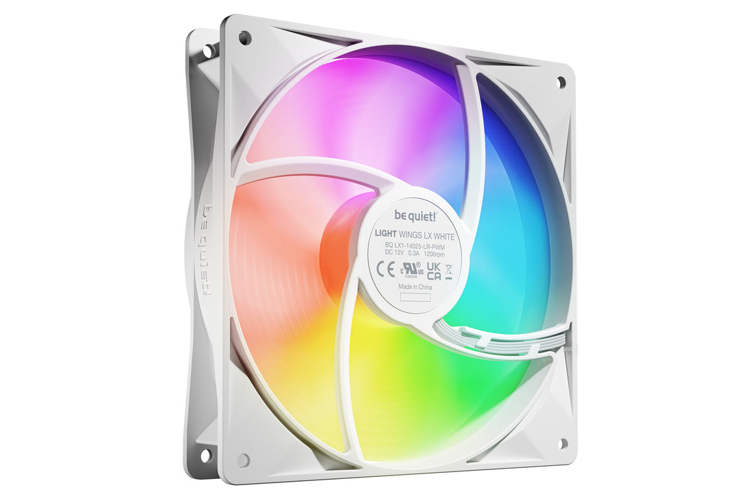 be quiet! LIGHT WINGS LX 140mm PWM 3-Pack White Computer case Fan 14 cm 3 - image 4