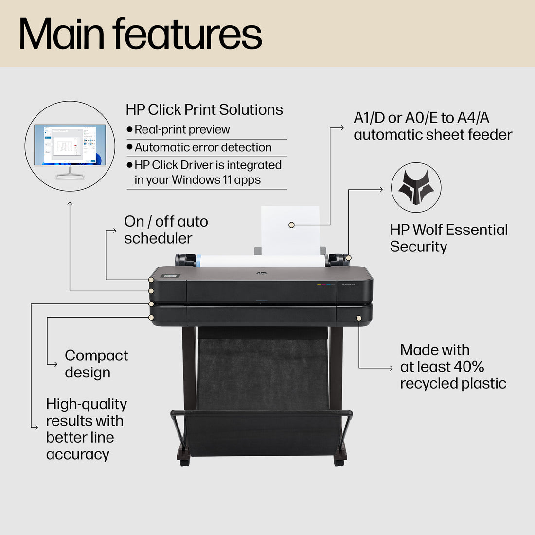 HP Designjet T630 24-in Printer