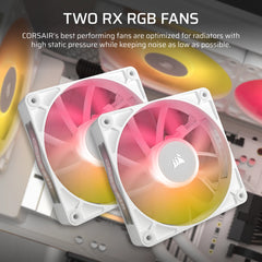 Corsair iCUE LINK TITAN RX RGB Processor All-in-one liquid cooler 12 cm White 1 pc(s)