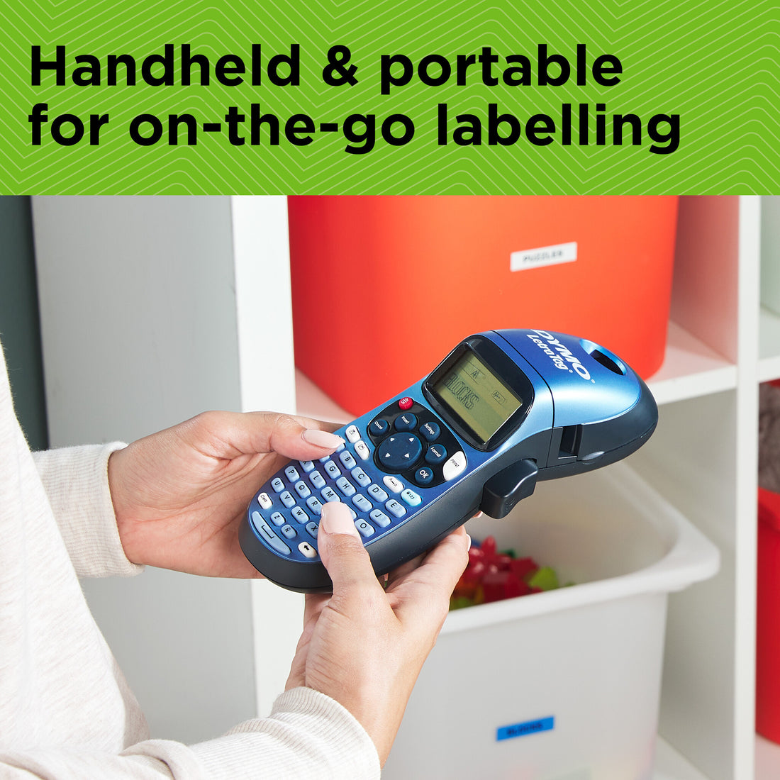 DYMO LetraTag LT-100H Handheld Label Maker | ABC Keyboard Label Printer with Easy-to-Use13 Character LCD - image 4