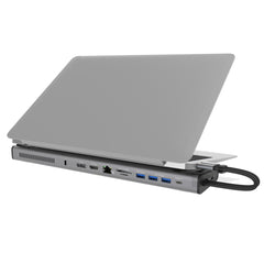 j5create JCD552 M.2 NVMe® USB-C® Gen 2 Docking Station, Silver and Black