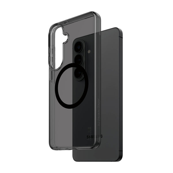 PanzerGlass CARE™ by ® Smokey Case w. Black Qi Samsung Galaxy S26+