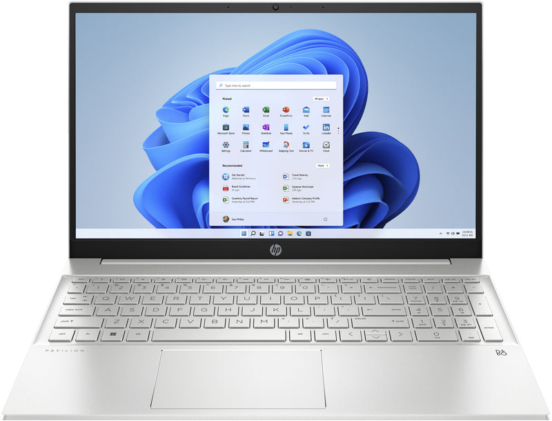 HP Pavilion 15-eh1026na AMD Ryzen™ 7 5700U Laptop 39.6 cm (15.6") Touchscreen Full HD 16 GB DDR4-SDRAM 512 GB SSD Wi-Fi 5 (802.11ac) Windows 11 Home Silver