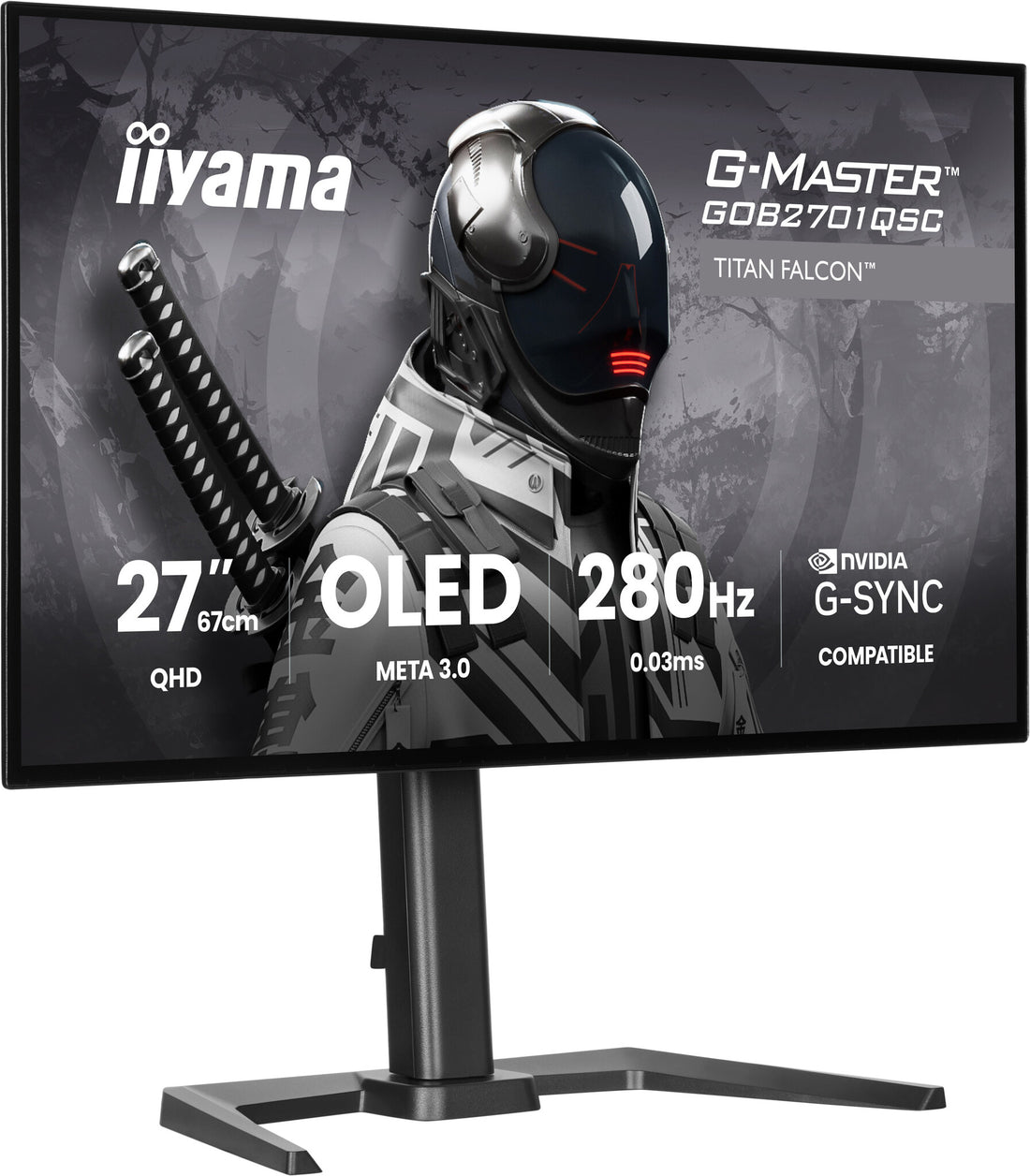 iiyama G-MASTER GOB2701QSC-B1 computer monitor 27" 2560 x 1440 pixels 2K Ultra HD OLED Black - image 3