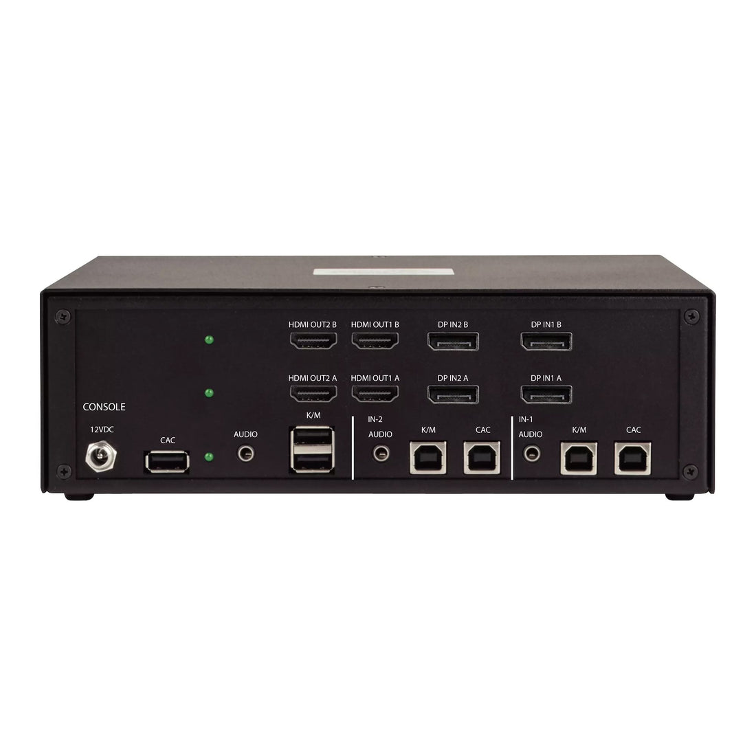 StarTech.com Secure 2-Port Quad-Monitor KVM Switch, 2x DisplayPort In to 4x HDMI Out, 4K 30Hz, NIAP 4.0 - image 2
