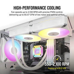 Corsair iCUE AF120 RGB ELITE 120 mm PWM Fan - White