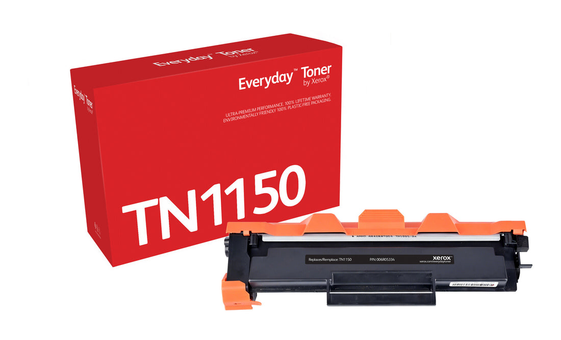 Everyday Black Toner by Xerox compatible with Brother TN-1150, Standard capacity