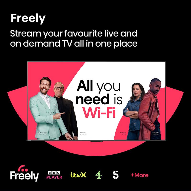 Hisense 32" E4QTUK FHD LED TV with Freely