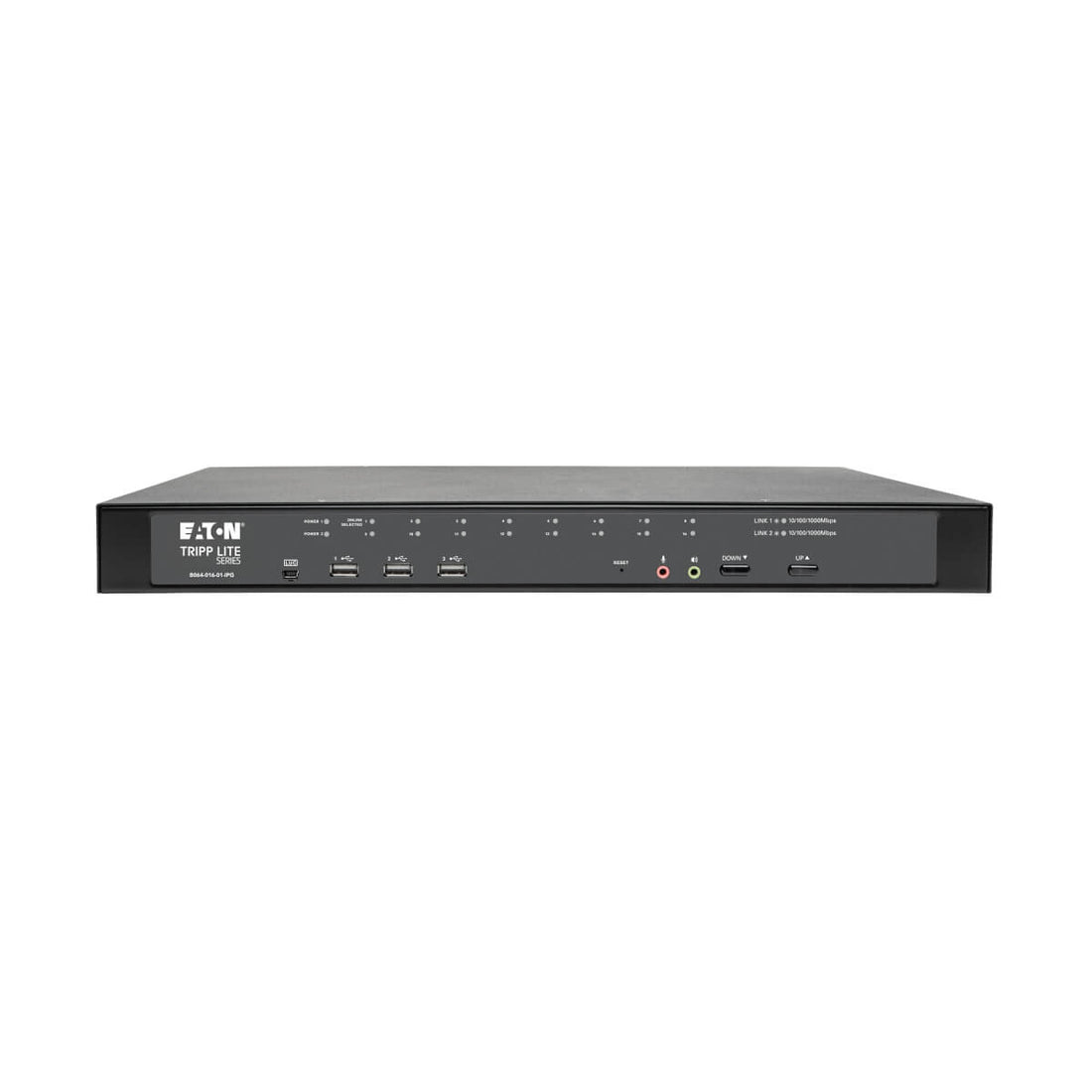 Tripp Lite B064-016-01-IPG NetDirector 16-Port Cat5 KVM over IP Switch - Virtual Media, 1 Remote + 1 Local User, 1U Rack-Mount, TAA