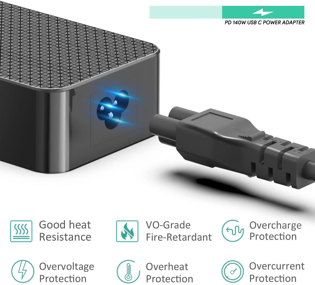 Origin Storage 140W USB-C Adapter with EU Cable - image 4
