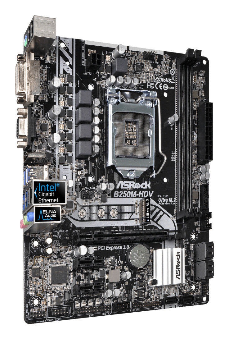Asrock B250M-HDV Intel® B250 LGA 1151 (Socket H4) micro ATX