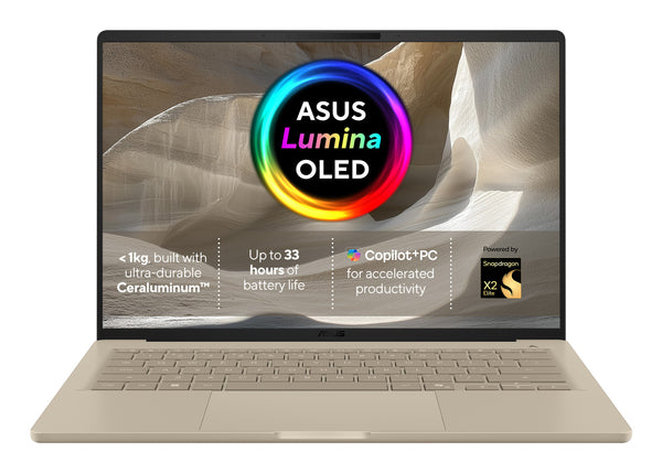 ASUS Zenbook A14 14" Laptop (90NB1711-M002R0) - Snapdragon X2, 16GB RAM, 1TB SSD, Windows 11 Home