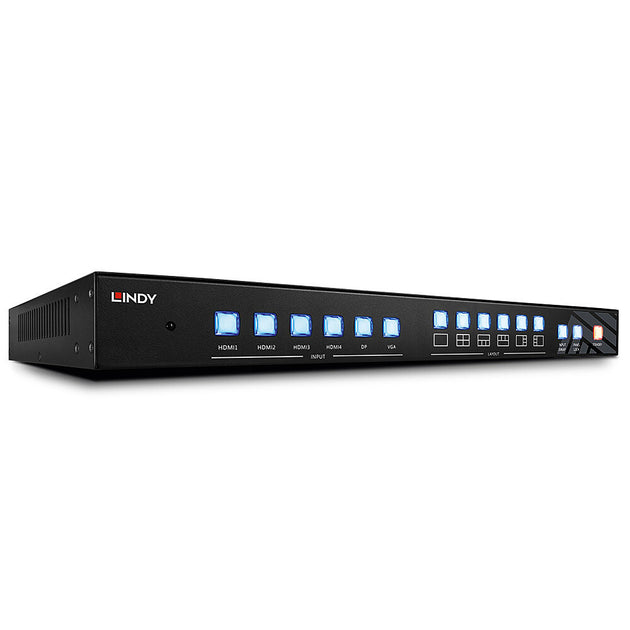 Lindy 6 Port Multi AV to HDMI 2.0 18G Processor Switch | Back to the Office