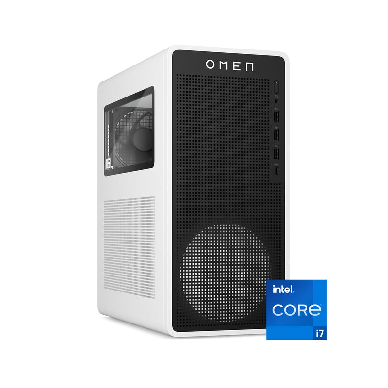 HP OMEN 16L Gaming Desktop PC TG03-0023na PC Intel Core Ultra 5 225F 16 GB DDR5-SDRAM Windows 11 Home Tower AI PC White