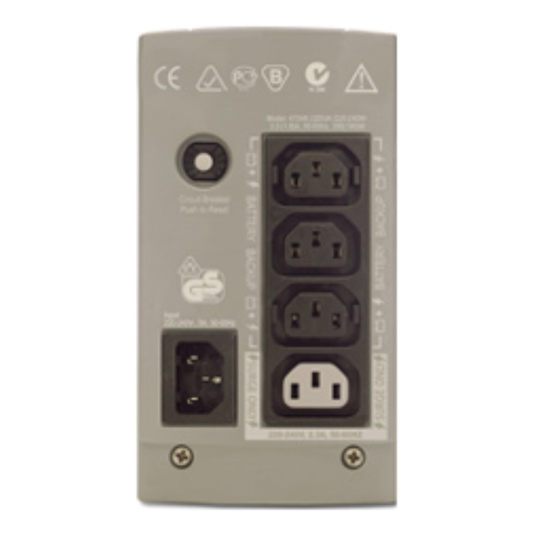 APC Back-UPS CS 325VA, 230V, without auto shutdown software, 4 IEC outlets (1 surge) - image 3