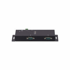 StarTech.com 2-Port Serial to Ethernet Adapter, IP Serial Device Server For Remote RS232 Devices, Wall/DIN Rail Mountable, Metal Housing, RJ45 LAN to DB9 Serial Converter