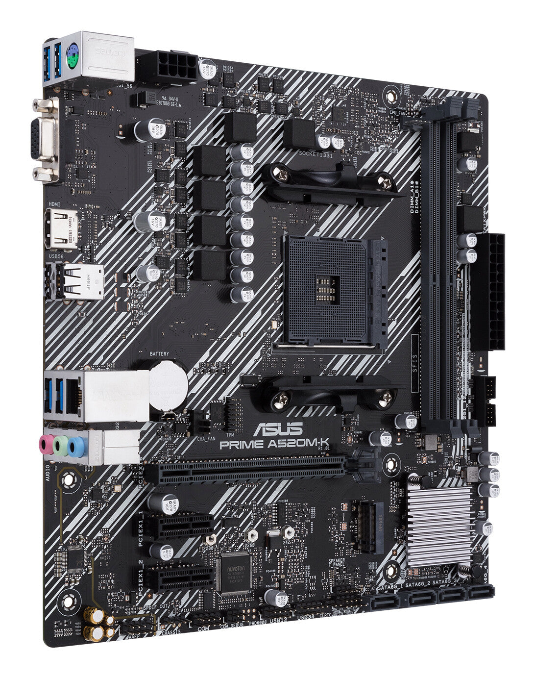 ASUS PRIME A520M-K AMD A520 Socket AM4 micro ATX - image 3
