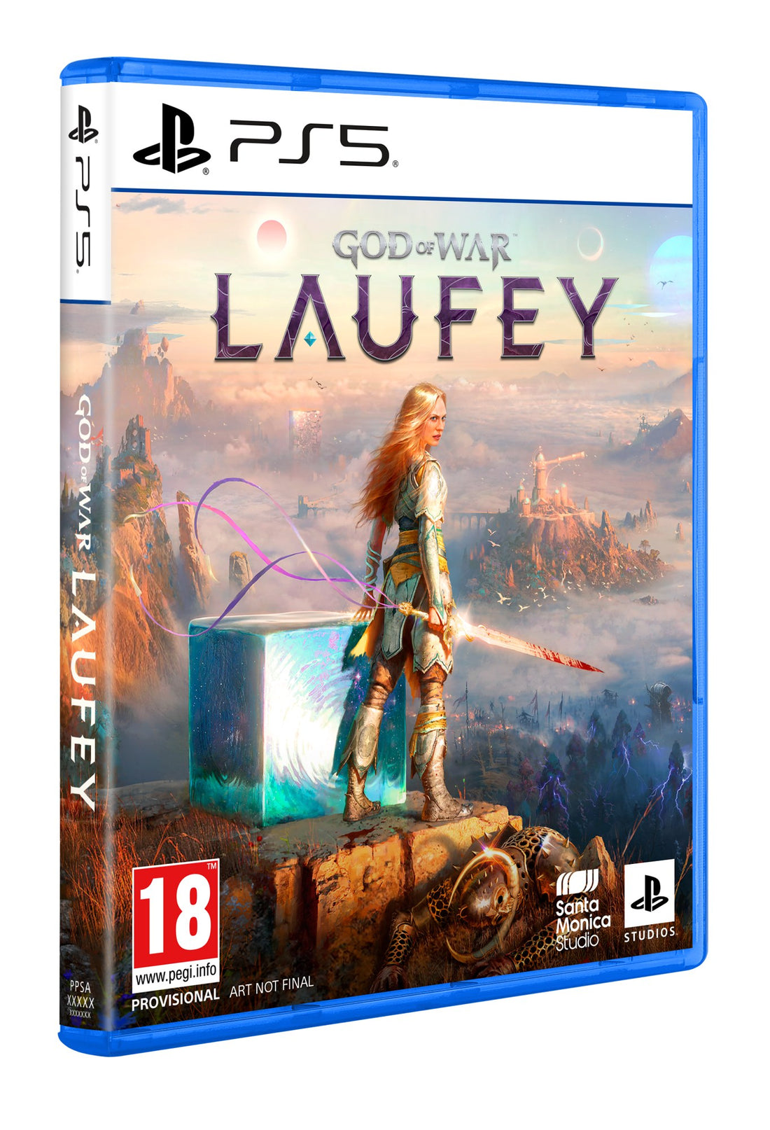 God of War Laufey PS5 game case angled view