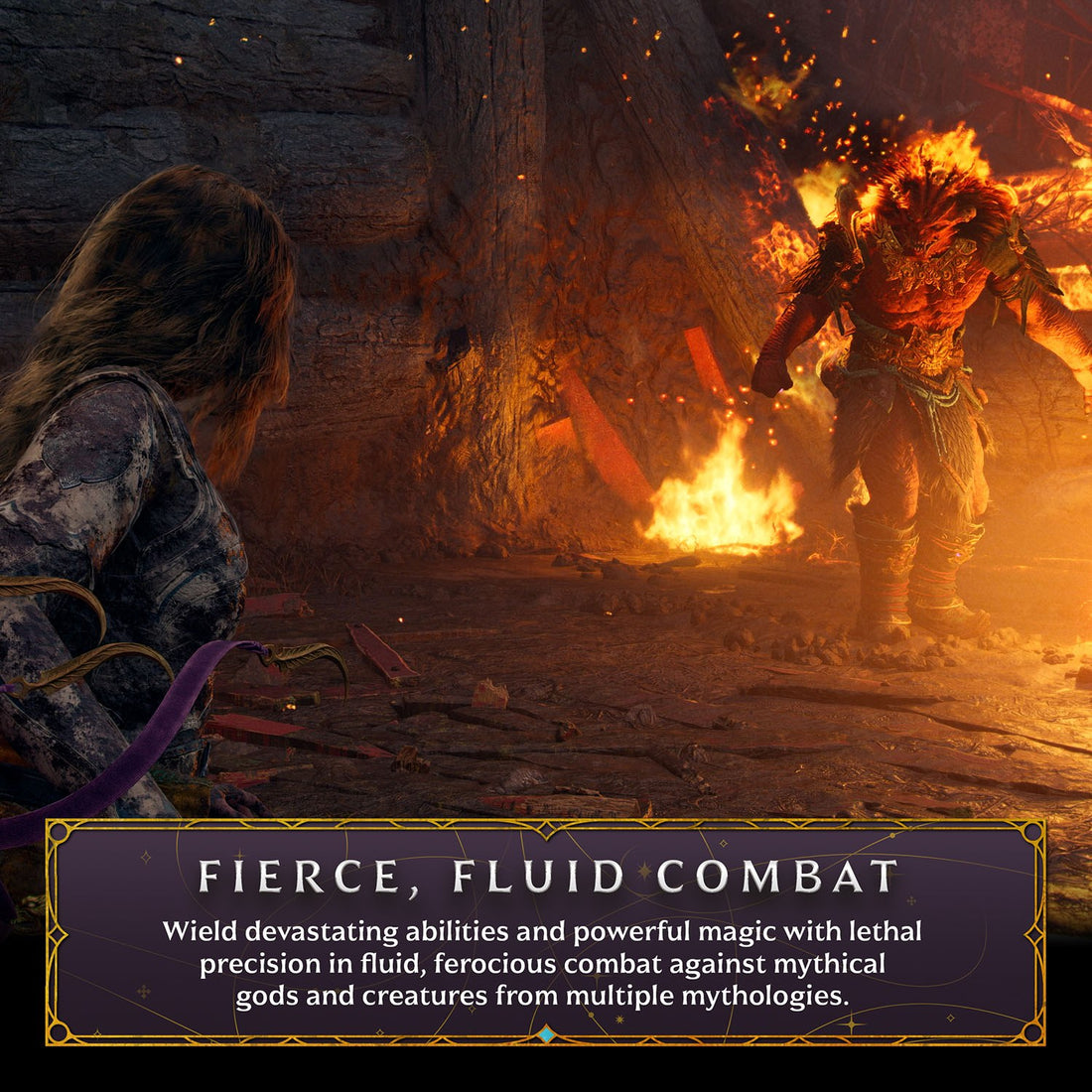 Fierce, fluid combat against mythical gods and creatures