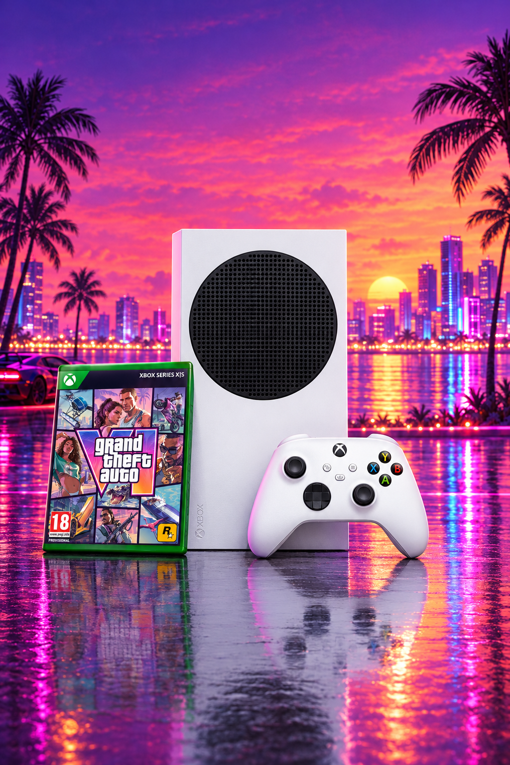 Xbox Series S with GTA VI - Story Format