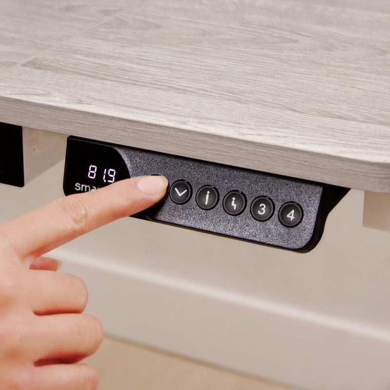 Smart Planner Electric Height Adjustable Desk - Light Wood