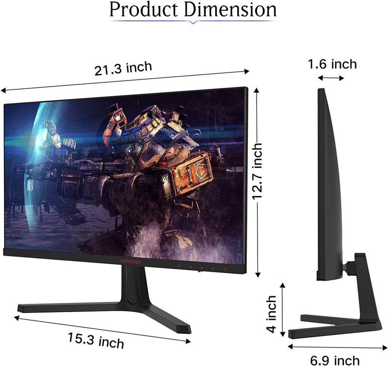 Koorui 24" Full HD 165Hz Gaming Monitor (24E4)
