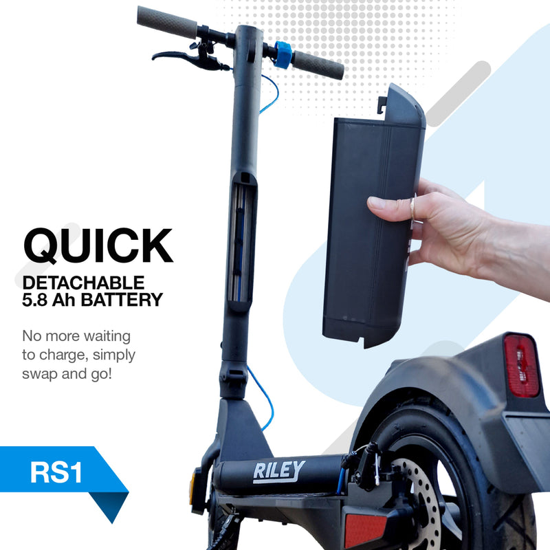 RILEY RS1 V2 Electric Folding Scooter - Black