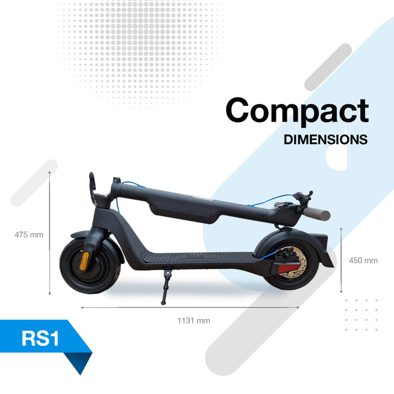 RILEY RS1 V2 Electric Folding Scooter - Black