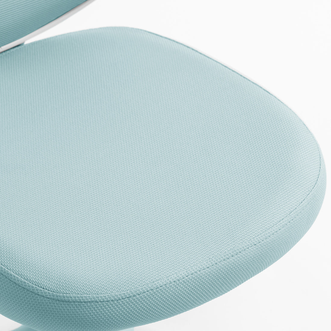 HOMCOM Office Chair, Armless Computer Desk Chair with Breathable Mesh, Adjustable Height, Swivel Wheels, Light Blue
