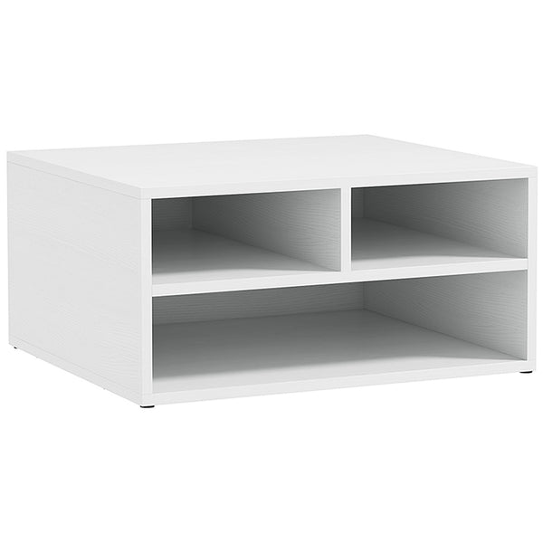 HOMCOM Three-Compartment Printer Storage Cabinet - White