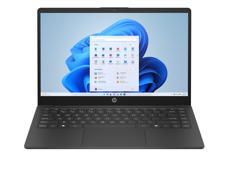 HP 14-ep2001na 14 inch HD Laptop - N150, 4GB RAM, 128GB UFS, Intel Graphics, Windows 11 Home, Jet Black