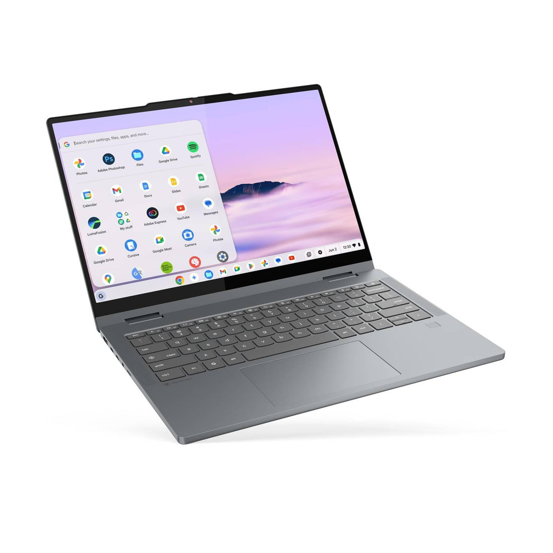 Lenovo Chromebook Plus 14 inch WUXGA Touch 2-in-1 - Core 3 N355, 8GB RAM, 128GB UFS, Intel Graphics, ChromeOS, Luna Grey