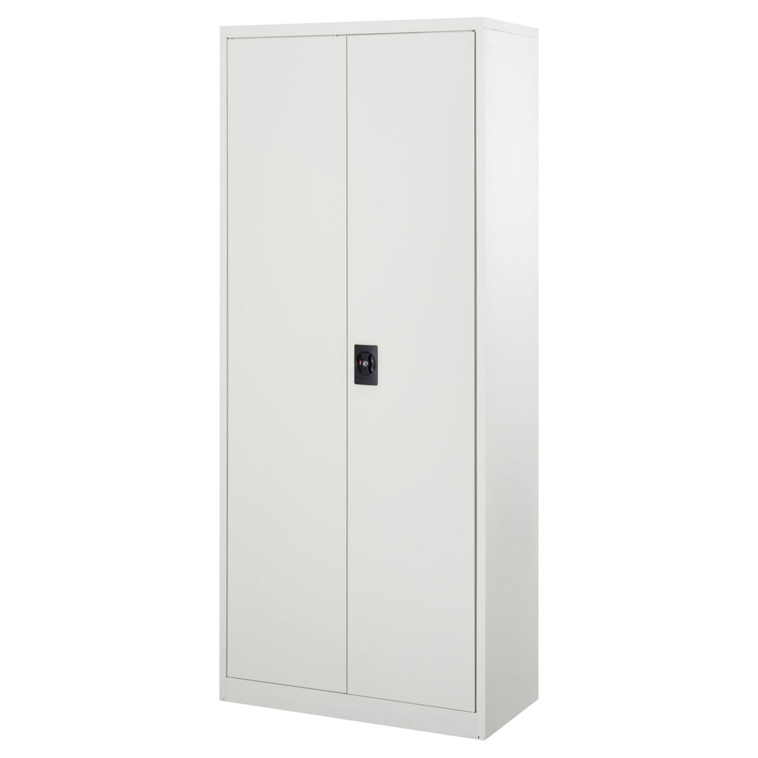 Vinsetto Cool Rolled Steel Tall Office Lockable Filing Cabinet 2 Doors 4 Internal Adjustable Shelves Bookcase Cabinet Storage Unit 80 L x 40 W x 184 cm
