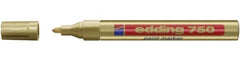 Edding 750 Paint Marker Bullet Tip 2-4mm Line Gold (Pack 10)