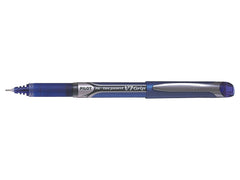 Pilot V7 Grip Hi-Tecpoint Liquid Ink Rollerball Pen 0.7mm Tip 0.4mm Line Blue (Pack 12)