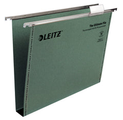 Leitz Ultimate Clenched Bar A4 Suspension File Card 30mm Green (Pack 50) 17430055 DD