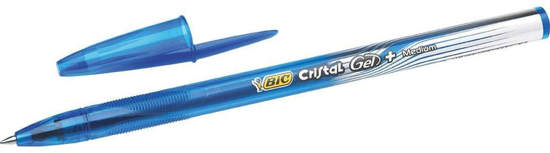 Bic Gel-ocity Stic Gel Rollerball Pen 0.5mm Line Blue (Pack 30)