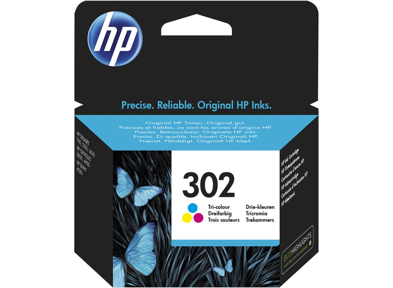HP 302 Tricolour Standard Capacity Ink Cartridge 4ml - F6U65AE