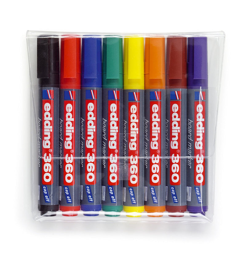 edding 360 Whiteboard Marker Bullet Tip 1.5-3mm Assorted Colours (Pack 8)