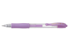 Pilot G-207 Retractable Gel Rollerball Pen 0.7mm Tip 0.39mm Line Pastel Purple (Pack 12)